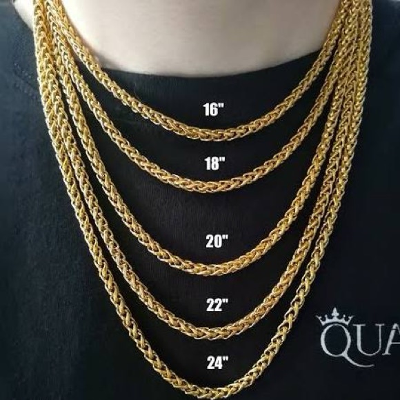 Dun Deal | 14k Gold | High End CZ Pendant w 20’ Gold Rope Chain - Picture 6 of 6